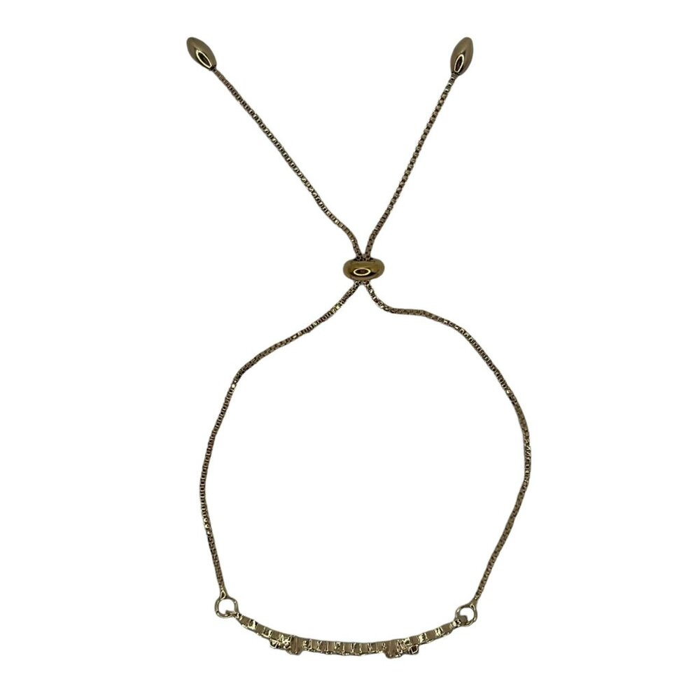 Bee and Honeycomb Hive Adjustable Bracelet Gold Color - Picture 4 of 7
